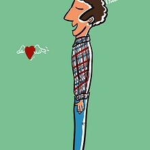 Chico enamorado. Un proyecto de Diseño e Ilustración tradicional de Javier Agustín Mérida - 19.09.2013