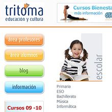 Tritoma Educación y Cultura. Design, UX / UI, and Advertising project by Sara Madrigal Abaroa - 09.19.2011