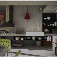 Villa de Vals Interior 3D. Design, Photograph, 3D, and Traditional illustration project by Lucia Larrosa Escartín - 09.20.2013