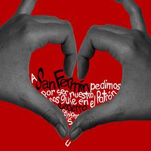 Cartel Fiestas San Fermín 2011. Design, Photograph, and Advertising project by Lucia Larrosa Escartín - 09.20.2013