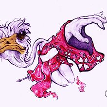Japanese Ostrich. Un proyecto de Diseño, Publicidad e Ilustración tradicional de Patricia Ramírez Lucena - 23.09.2013