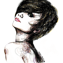 FASHION I: Ilustraciones inspiradas en fotografías de moda. Técnica mixta: acuarela, pilot, lápices de colores.. Traditional illustration, Fine Arts & Interior Design project by Rebeca Martín Martínez - 04.11.2016