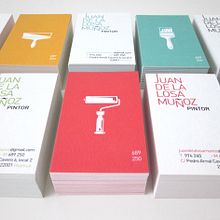 Tarjetas visita pintor. Design, Br, ing & Identit project by i g l o o - 09.29.2013