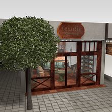 Realización 3D de la tienda Texotic . 3D projeto de Alejandra Eng - 01.12.2013