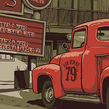 The Ataris (Spain Tour 2013). Traditional illustration project by Joel Abad - 09.12.2015