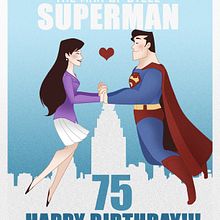 75 YEARS OF SUPERMAN. Un proyecto de Ilustración tradicional de Alejandra Zúñiga M. - 15.10.2013