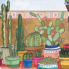 La terraza de mi abuela. Un projet de Design  et Illustration traditionnelle de Marta Ángel Ruiz - 24.10.2013