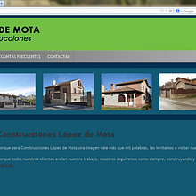 López de Mota Construcciones. Design, Programming & IT project by Ingeweb.es Soluciones Informáticas - 11.04.2013