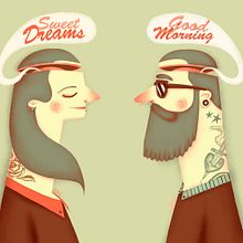 Tattoo girl & boy. Un proyecto de Diseño, Publicidad e Ilustración tradicional de Jotaká - 07.11.2013