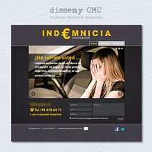 Indemnicia, disseny web. Un progetto di  di Cristina Mallafré Comadran - 10.11.2013