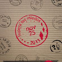 Cartel Contra la Violencia de Género. Design project by María Estrada-Nora Bustillo - 11.17.2013