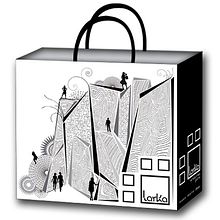 diseño bolsa LARKA. Design, Advertising, and Traditional illustration project by elena vera - 11.17.2013