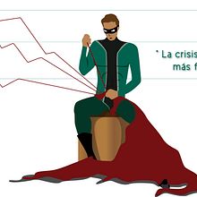 Ilustración artículo sobre la crisis. Un proyecto de Diseño e Ilustración tradicional de Andrea García Malo de Molina - 18.11.2013