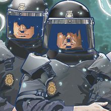 ▽ AntiPLAY police vector. Un progetto di Illustrazione tradizionale di Gustavo Solana - 25.11.2013