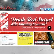 RED STRIPE MICROSITE. Un progetto di Design, Pubblicità e Programmazione di Santiago Prieto Añaños - 16.04.2011