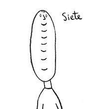 S I E T E, un cuento para celebrar que mi sobrina cumple siete.. Traditional illustration project by Inés Sánchez - 11.25.2013