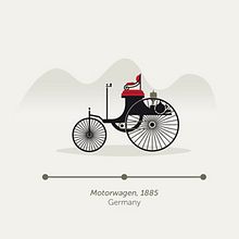History of the Automobile. Projekt z dziedziny Design, Trad, c i jna ilustracja użytkownika Raquel Jove - 25.11.2013