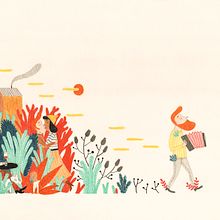 Colaboración en Kireei magazine 5. Un projet de Illustration traditionnelle de Leire Salaberria - 26.11.2013