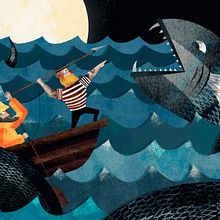 Un monstruo marino!!. Traditional illustration project by Nicolás Aznárez - 11.26.2013