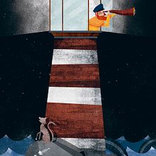 El faro. Traditional illustration project by Nicolás Aznárez - 11.26.2013