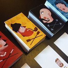 Mis tarjetas de visita ♥. Design, and Traditional illustration project by Nicolás Aznárez - 11.26.2013