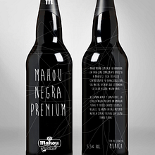 Mahou Negra Premium. Design, Traditional illustration, and Advertising project by Pedro Manero Aranda - 11.28.2013