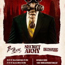 Cartel Concierto. Design, and Traditional illustration project by Marc Perelló - 11.28.2013