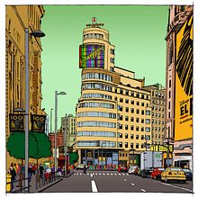 "Gran Via". Un proyecto de Ilustración tradicional de Nicola Zonno - 11.01.2014