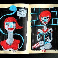 CUADERNISMOS: Bocetos y tal. Design, Traditional illustration, and Advertising project by Del Hambre - 12.03.2013