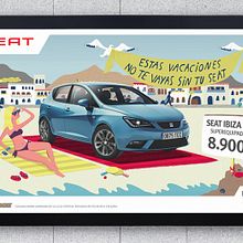 SEAT IBIZA ITECH. Design, Traditional illustration, and Advertising project by Adalaisa Soy - 05.03.2013