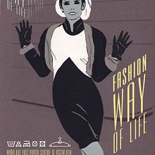 CARTEL MODA CON RECORTES. Design, Traditional illustration, and Advertising project by Juan Manuel Ortiz Molina - 09.03.2013