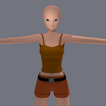 Layout de personaje 3D (work in progress). Un proyecto de 3D de Núria Rifà Bonells - 03.12.2013