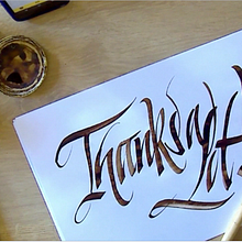 Thanks a Lot by Rodolfo Fernandez Alvarez Rolfpens© Rulingpens. Fine Arts, Calligraph, Art Direction, Design, Graphic Design, and Writing project by Rodolfo Fernandez Alvarez - 01.26.2017
