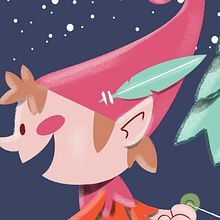 navidad lama. Un proyecto de Ilustración tradicional de kapitan ketchup - 06.12.2013