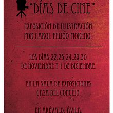 "Días de Cine". Traditional illustration project by Carol - Lobo Creativo - 11.11.2013