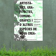 Imagen gráfica de la expo "Artistàfics, grafitectes, comunicàfics i d’altres espècies de nova creació".. Design, and Traditional illustration project by Noemi Sánchez - 05.09.2015