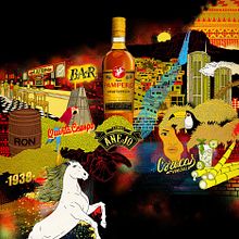 Ron Pampero © Diageo 2013. Design, Traditional illustration, and Advertising project by Eduardo Bertone - 12.10.2013