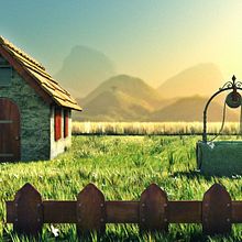 Paisaje. Traditional illustration, and 3D project by Jose Olmedo - 04.09.2008