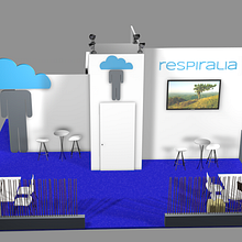 DISEÑO STAND RESPIRALIA CINEMA 4D. Un proyecto de Diseño y 3D de José Manuel Piñón Cubero - 14.05.2013