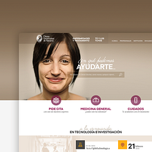 Clínica Universidad de Navarra. UX / UI, and Web Design project by Jimena Catalina Gayo - 12.15.2013