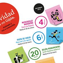 Serie de Ilustraciones para mupi de las fiestas navideñas del Ayuntamiento de Gijón.. Un proyecto de Ilustración tradicional de Marco Antonio Paraja Corbato - 05.11.2013