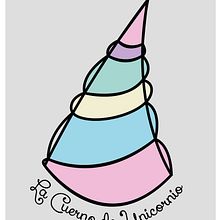 Logo "La cuerno de unicornio". Un proyecto de Ilustración tradicional de Daniela González - 02.01.2014