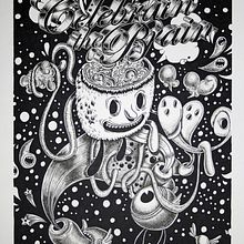 CELEBRAIN THE BRAIN. Design, Traditional illustration, and Advertising project by óscar gutiérrez gonzález - 01.06.2014