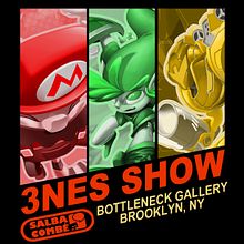 3NES GALLERY EXHIBITION. Design, and Traditional illustration project by SalBa Combé - 01.09.2014