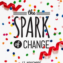 The Spark of Change. Diseño corporativo para el TEDxYouth Gijón Ein Projekt aus dem Bereich Design und Werbung von Mara Rodríguez Rodríguez - 24.11.2013