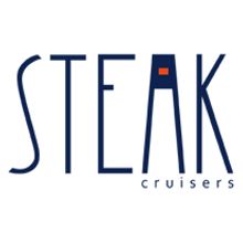 Steak Cruisers. Diseño de logotipo. Un proyecto de Diseño, Br, ing e Identidad, Diseño de logotipos, Diseño gráfico y Tipografía de Marta Vivanco Otero - 09.05.2013