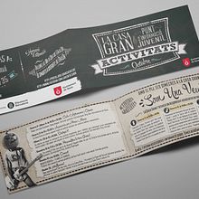 Carteles y dípticos: "La Casa Gran". Un proyecto de Diseño e Ilustración tradicional de Héctor Sánchez - 09.09.2013