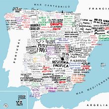 Mapa de España - Reivindicativo. Design, and Traditional illustration project by Raül Roncero - 03.19.2013