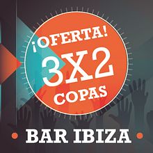 Diseño Oferta 3x2 en copas. Un progetto di Design, Illustrazione tradizionale e Pubblicità di LocuraCreativa - 16.01.2014