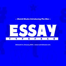 ESSAY Typeface. Design project by Noem9 Studio - 01.19.2014
